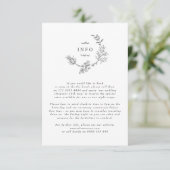 フローラモノグラムリース結婚のデジタルエンクロージャ 招待状 (スタンド正面)