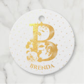 フローラモノグラムレターBはブレンダ用 フェイバータグ (正面)