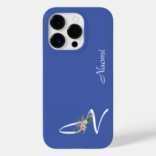 フローラモノグラムレターM退職金 Case-Mate iPhone 14 PROケース