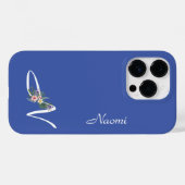 フローラモノグラムレターM退職金 Case-Mate iPhoneケース (裏面 (横))