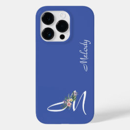 フローラモノグラムレターM退職金 Case-Mate iPhone 14 PROケース