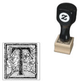 フローラモノグラムヴィンテージ装飾文字T ラバースタンプ (押印)