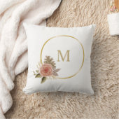 フローラモノグラム両面装飾用クッション クッション (ブランケット)