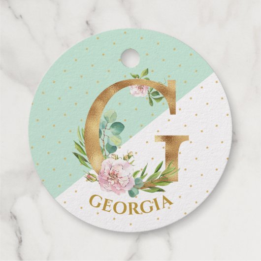 フローラモノグラム文字G for Fiona フェイバータグ (裏面)