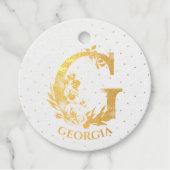 フローラモノグラム文字G for Fiona フェイバータグ (正面)