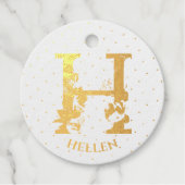 フローラモノグラム文字H for Hellen フェイバータグ (正面)