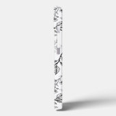 フローラモノグラム白黒 Case-Mate iPhoneケース (裏面 / 左)