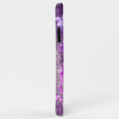 *~*フローラモノグラム紫グラデーショングリッター Case-Mate iPhoneケース (裏面/右)