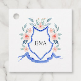 フローラモノグラム結婚クレスト フェイバータグ