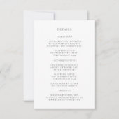 フローラモノグラム結婚ブルゴーニュ詳細カード (正面)