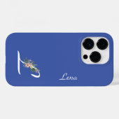 フローラモノグラム1退職 Case-Mate iPhoneケース (裏面 (横))