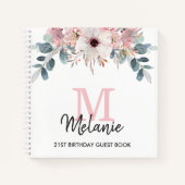 フローラモノグラム21th誕生日パーティーゲストブック ノートブック (正面)
