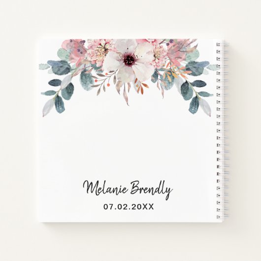 フローラモノグラム21th誕生日パーティーゲストブック ノートブック (裏面)