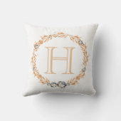 フローラモノグラム クッション (裏面)