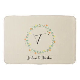 フローラモノグラム バスマット