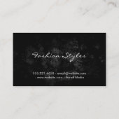 フローラモノグラム |ルクスのパターン(金ゴールド) 名刺 (裏面)