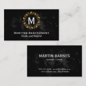 フローラモノグラム |ルクス 名刺 (正面/裏面)