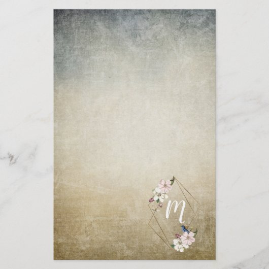 フローラモノグラム 便箋 (正面)