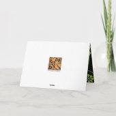 フローラモノグラム（暗） ノートカード (裏面)