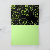 フローラモノグラム（暗） ノートカード (内部)