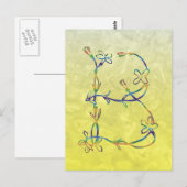 フローラモノグラムB ポストカード (正面/裏面)