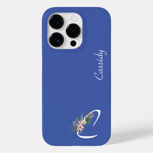 フローラモノグラムc退職 Case-Mate iPhoneケース (裏面)