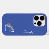 フローラモノグラムc退職 Case-Mate iPhoneケース (裏面 (横))