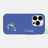 フローラモノグラムc退職 iPhoneケース (裏面横)
