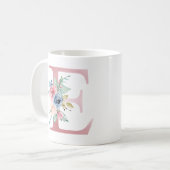 フローラモノグラムEマグ コーヒーマグカップ (正面左)