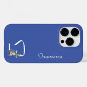 フローラモノグラムF退職 Case-Mate iPhoneケース (裏面 (横))