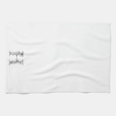 フローラモノグラムH |手書きスケッチデザイン キッチンタオル (横)