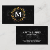 フローラモノグラムII |ルクス 名刺 (正面/裏面)