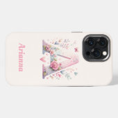 フローラモノグラムiPhone 13 Pro Maxケース iPhoneケース (裏面横)