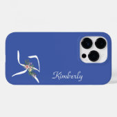 フローラモノグラムK退職 Case-Mate iPhoneケース (裏面 (横))