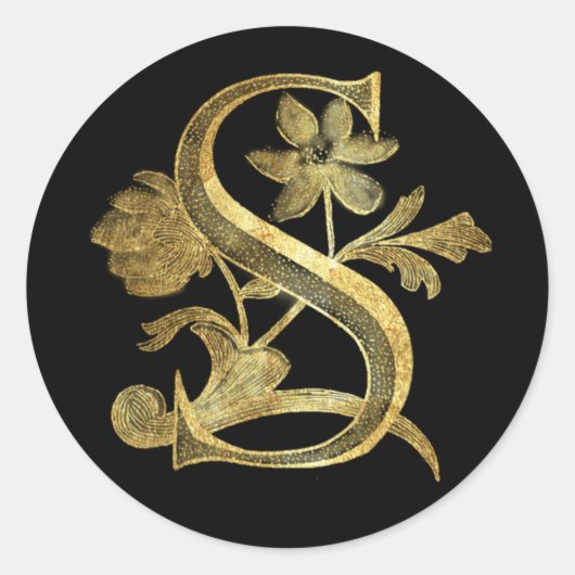 フローラモノグラムS ラウンドシール (正面)