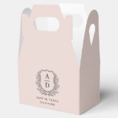 フローラモノグラ結婚ム赤面ピンククレストモダン フェイバーボックス (オープン)