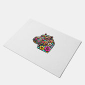 フローラモートウベビーヒッポタマス動物園動物 ドアマット (アングル)