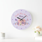 フローラモーニング・グローリー・マザーズ・デイ ラージ壁時計 (ホーム)