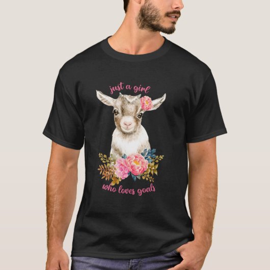 フローラヤギの母はヤギを愛する女の子だけ農家 Tシャツ (正面)