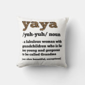 フローラヤヤ定義おばあちゃん母の日のおじいちゃん クッション (正面)