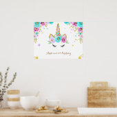 フローラユニコーンのポスター ポスター (キッチン)