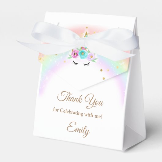 フローラユニコーンの好意バッグ フェイバーボックス (正面サイド)