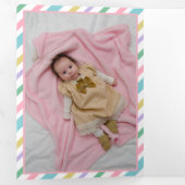 フローラユニコーンウェルカムベビー 三つ折り案内状 (内部最初)