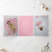 フローラユニコーンウェルカムベビー 三つ折り案内状 (内部)