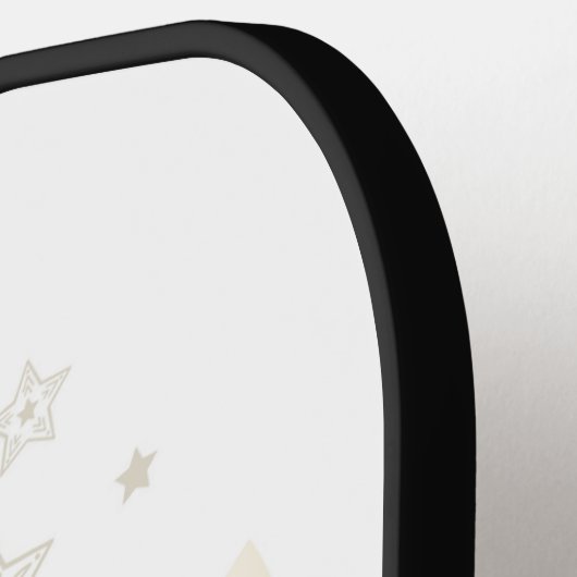 フローラユニコーンパーソナライズされた名 ピックルボールラケット (左詳細)