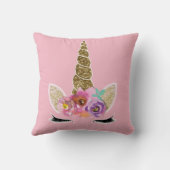 フローラユニコーンホーモダンンガーリーグラムスパークル クッション (裏面)