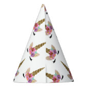 フローラユニコーンホーンマジカルガールズバースデーパーティー パーティーハット (裏面)