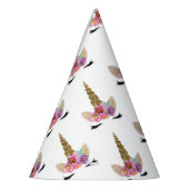 フローラユニコーンホーンマジカルガールズバースデーパーティー パーティーハット (左)