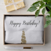 フローラユニコーンホーン金ゴールドグリッター誕生日パーティー 薄葉紙 (ギフト)