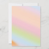 フローラユニコーンマジカルベイビーシャワー招待状 招待状 (裏面)